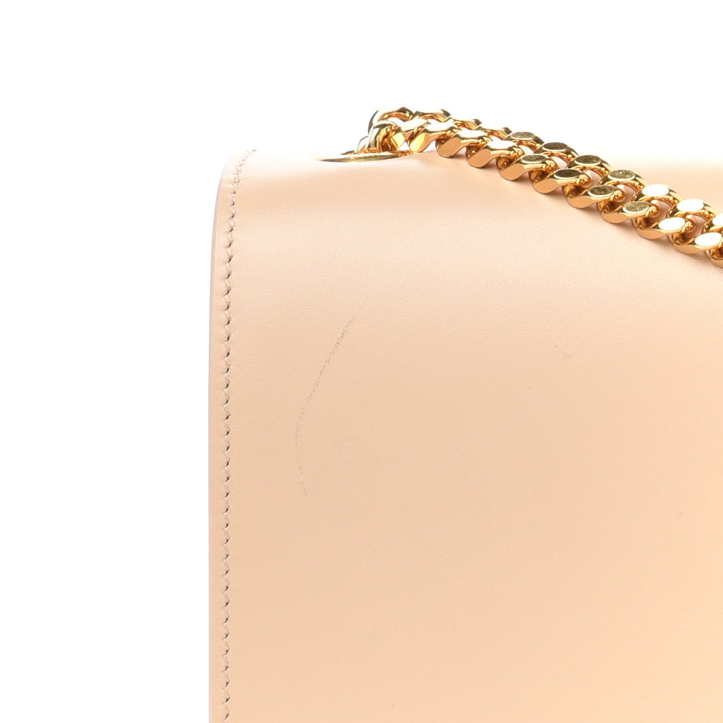 Smooth Calfskin Medium Classic Monogram Kate Tassel Satchel Nude Powder