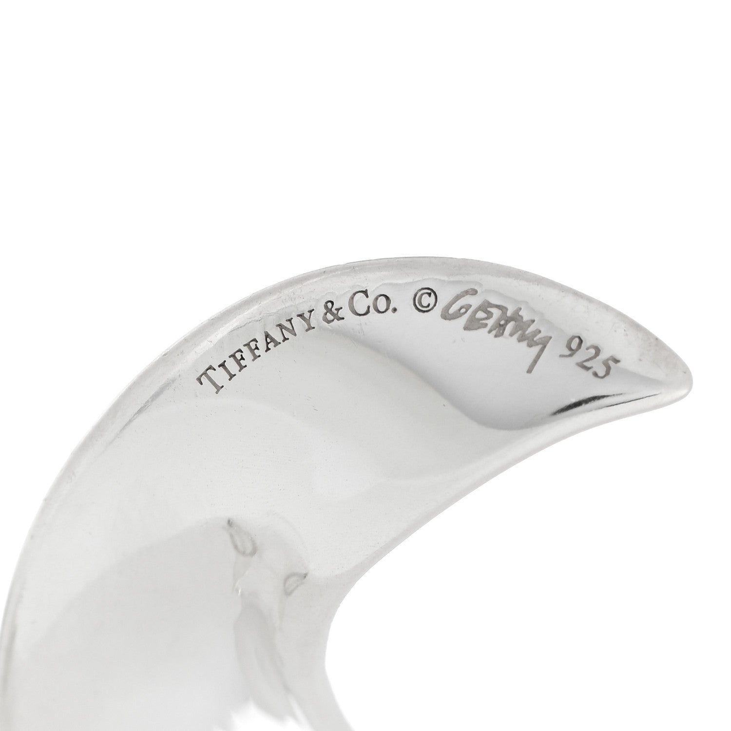 Tiffany Sterling Silver Frank Gehry Orchid Drop Earrings 4 of 4