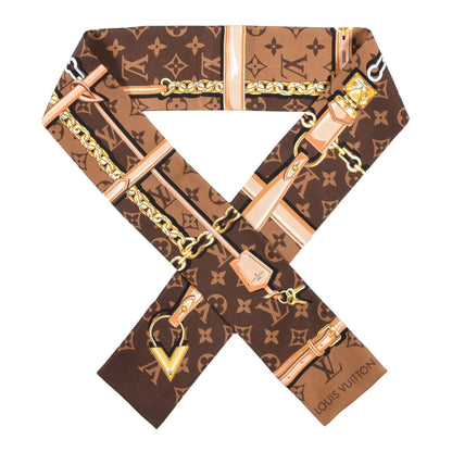 Louis Vuitton Silk Monogram Confidential Bandeau Brown 1 of 4