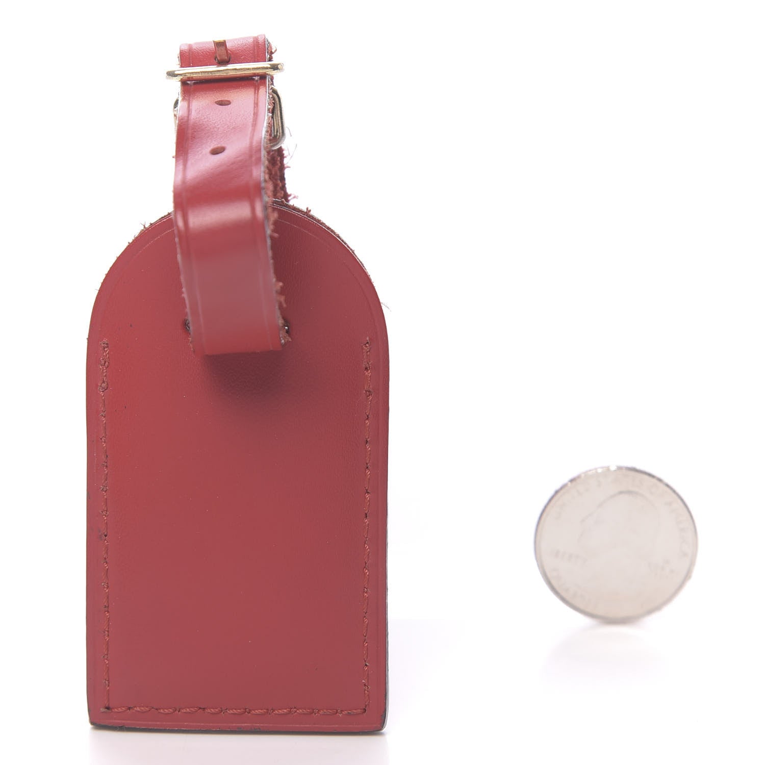 Louis Vuitton Calfskin Luggage Tag Red 2 of 2