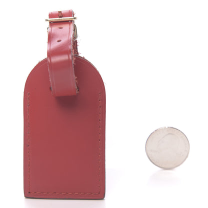 Louis Vuitton Calfskin Luggage Tag Red 2 of 2