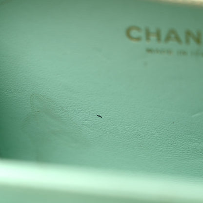 Chanel Caviar Quilted Small CC Filigree Vanity Case Green 11 of 12