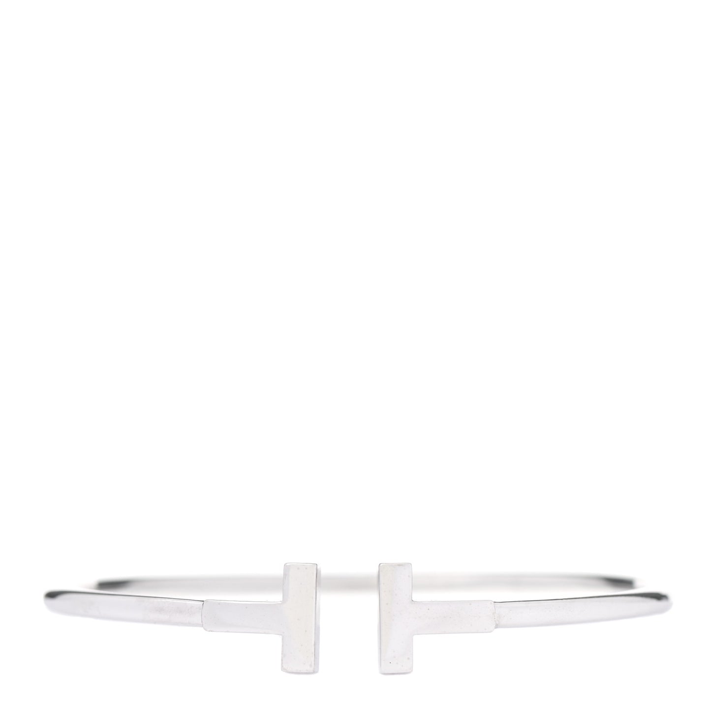 18K White Gold T Wire Bracelet