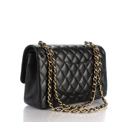 Chanel Caviar Quilted Medium Double Flap Black 3 of 8