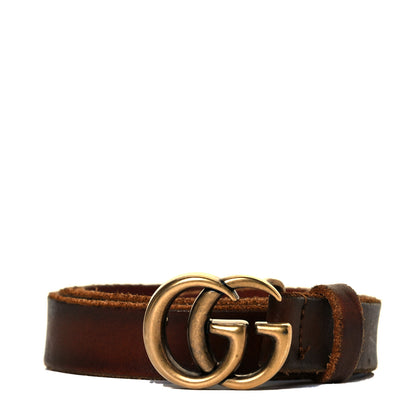 Gucci Faded Calfskin Double G 20mm Belt 80 32 Cuir 1 of 8