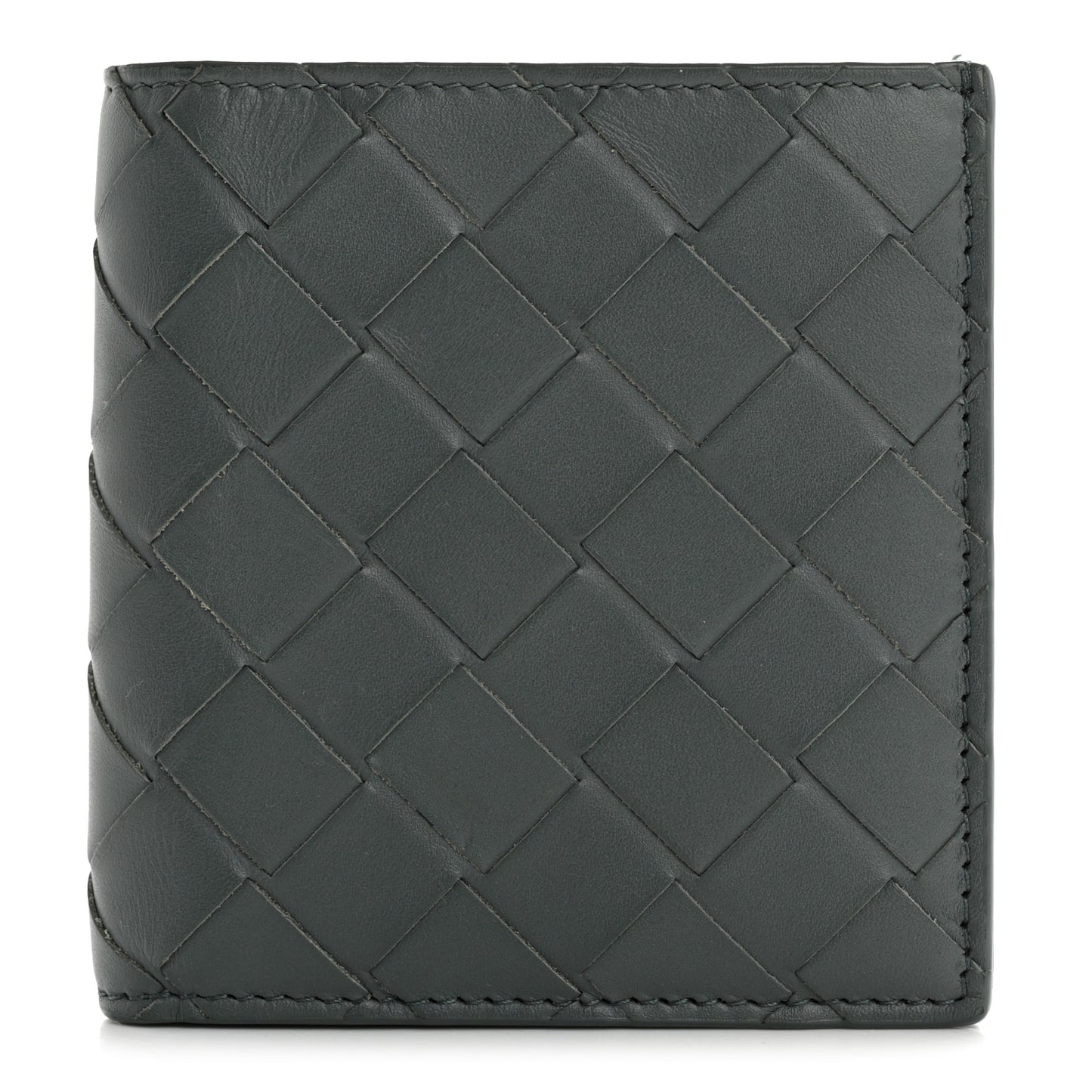 Nappa Intrecciato Medium Bi-Fold Wallet Ardoise