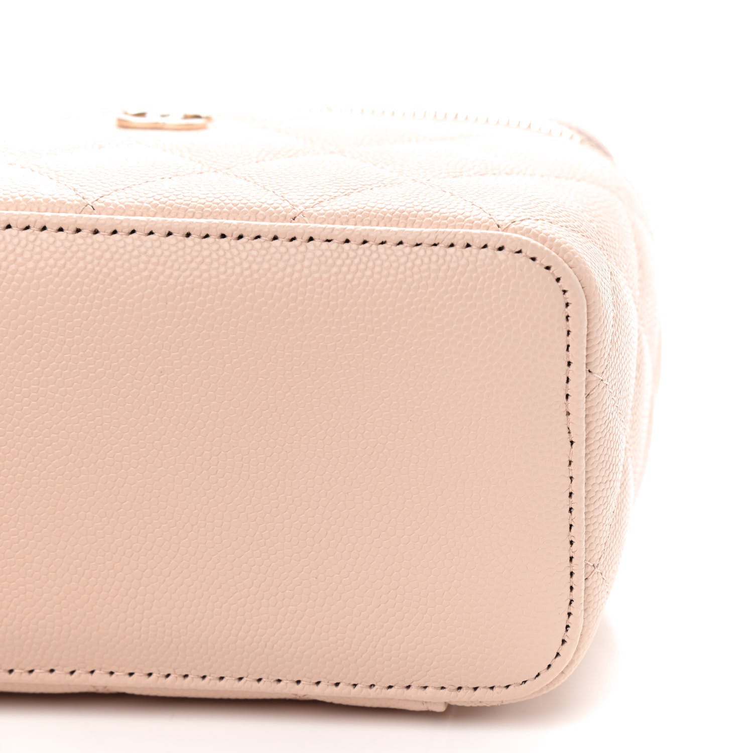 Chanel Caviar Quilted Small Vanity Case With Chain Light Beige 9 of 9