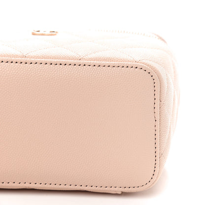 Chanel Caviar Quilted Small Vanity Case With Chain Light Beige 9 of 9