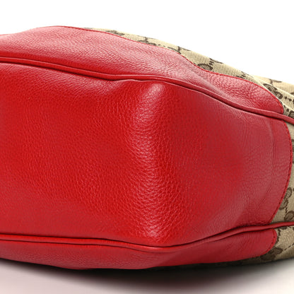 Gucci Monogram Medium Diana Bamboo Shoulder Bag Red 9 of 9