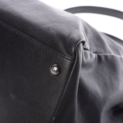 Fendi Goatskin Large Peekaboo Iconic Satchel Black Lampone 19 of 25