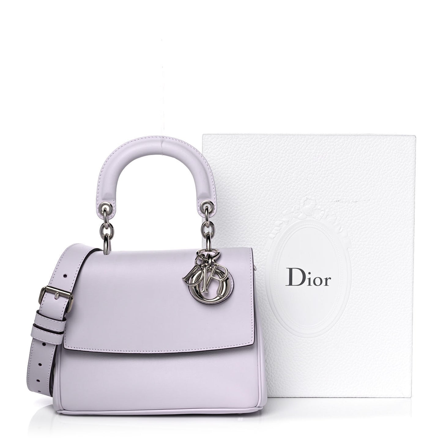 Smooth Calfskin Mini Be Dior Flap Lilac