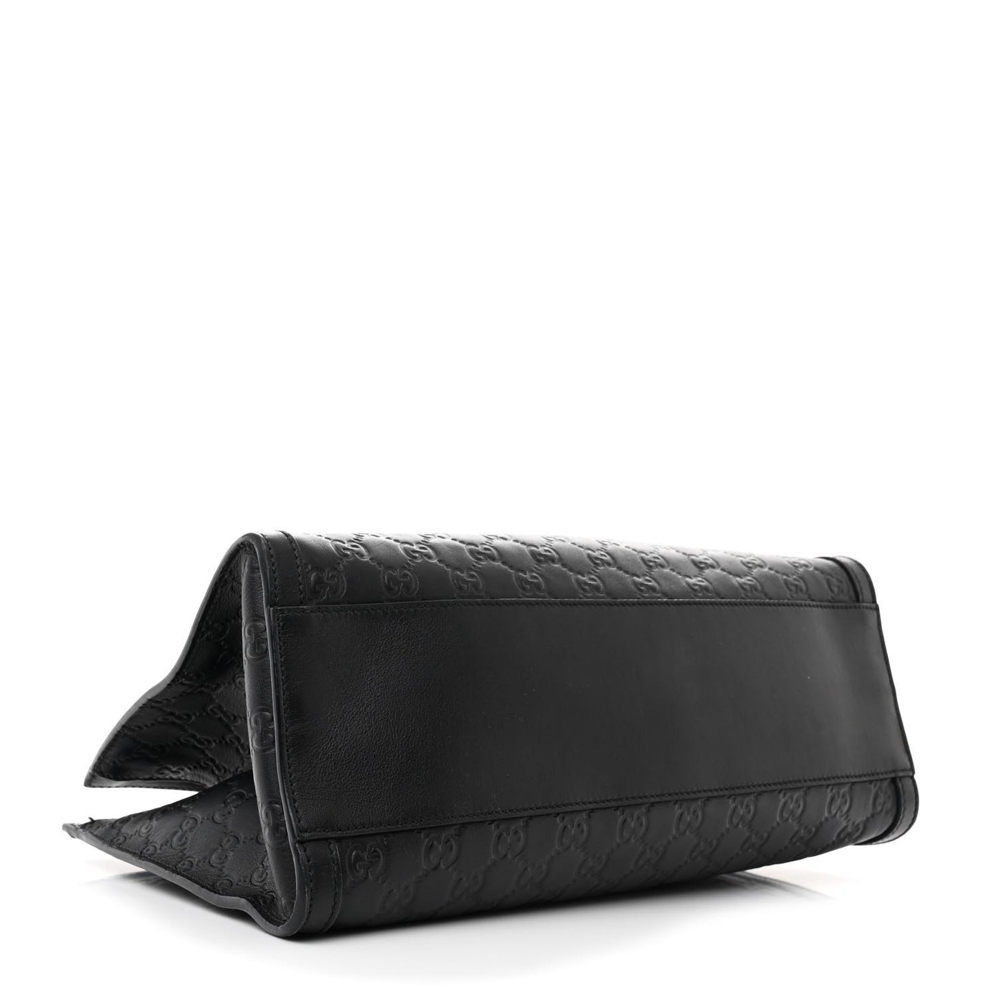 Guccissima Medium Padlock Tote Black