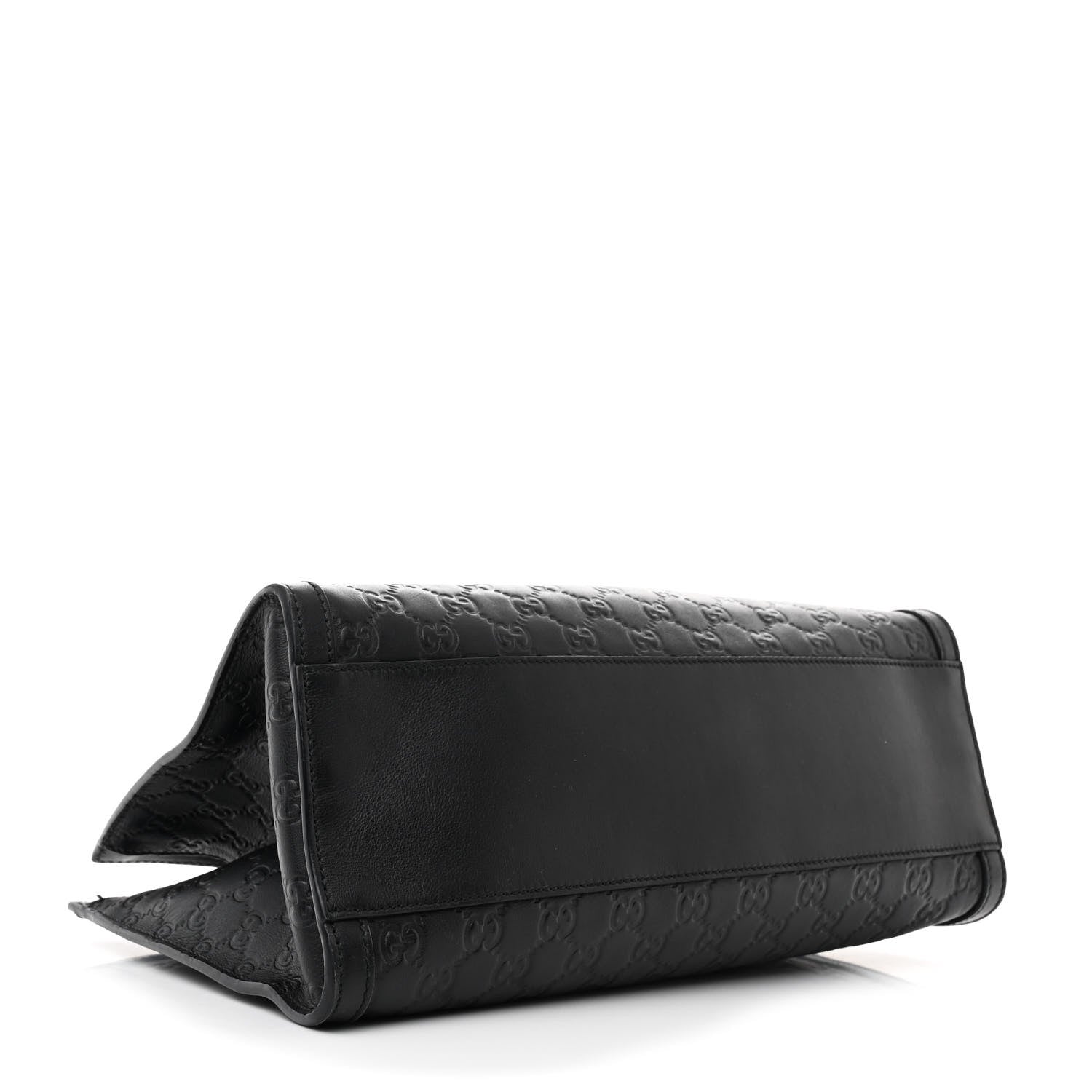 Gucci Guccissima Medium Padlock Tote Black 4 of 11