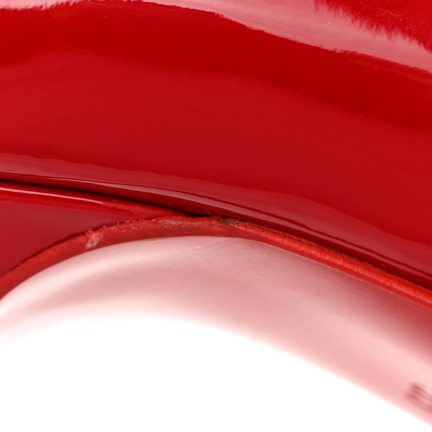 Christian Louboutin Patent Pigalle Follies 100 Pumps 35 Red 12 of 14