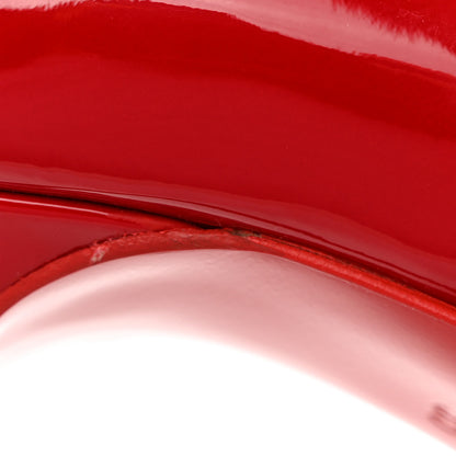 Christian Louboutin Patent Pigalle Follies 100 Pumps 35 Red 12 of 14