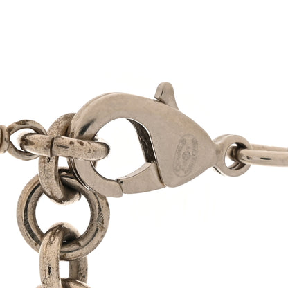 Chanel Graduated Pearl Crystal CC Long Necklace Silver 4 of 6