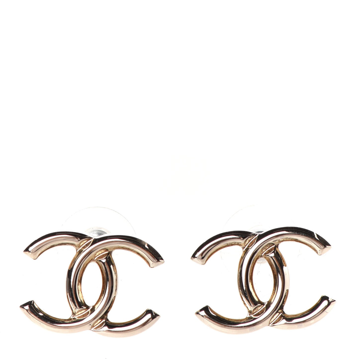 Metal CC Earrings Gold