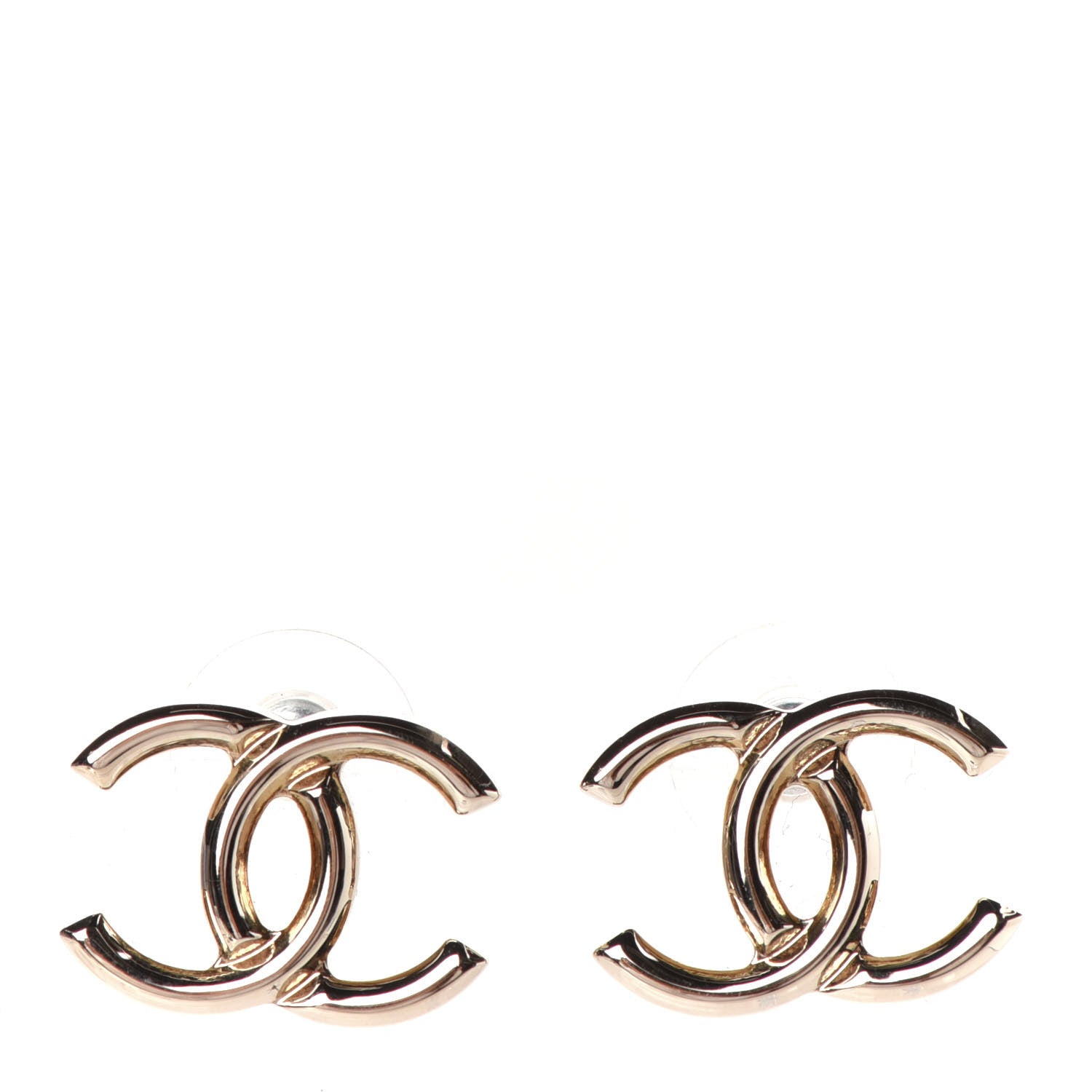 Chanel Metal CC Earrings Gold 1 of 4