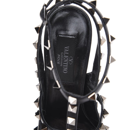 Valentino Garavani Nappa Rockstud Ankle Strap Pumps 36.5 Black 7 of 10