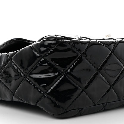 Chanel Patent Quilted Jumbo Single Flap Black 9 of 13