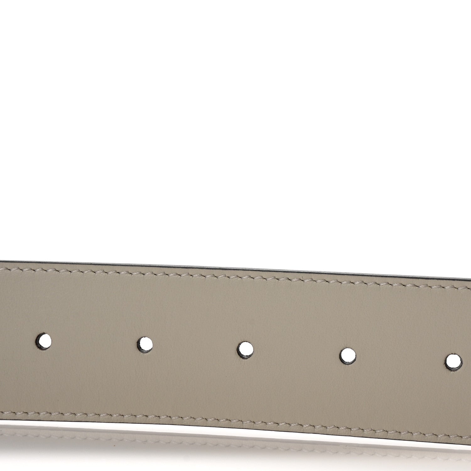 Gucci Calfskin Double G 40mm Belt 70 28 Mystic White 4 of 6