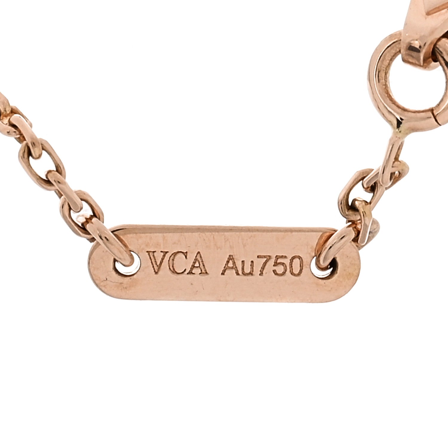 Van Cleef & Arpels 18K Rose Gold Carnelian Sweet Alhambra Heart