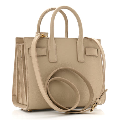 Saint Laurent Grained Calfskin Nano Sac de Jour Dark Beige 3 of 10