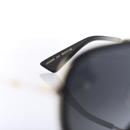 Gucci Aviator Sunglasses GG0062S Black Gold 6 of 8