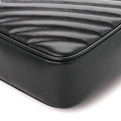 Saint Laurent Calfskin Matelasse Monogram Monochrome Lou Camera Bag Black 10 of 10
