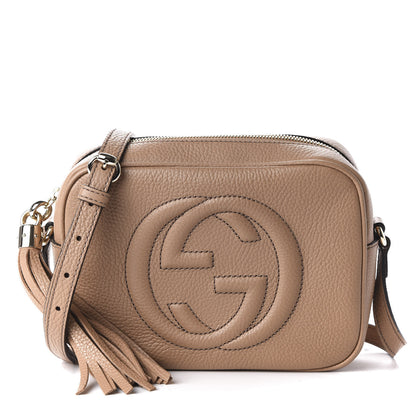 Gucci Pebbled Calfskin Small Soho Disco Bag Rose Beige 1 of 11