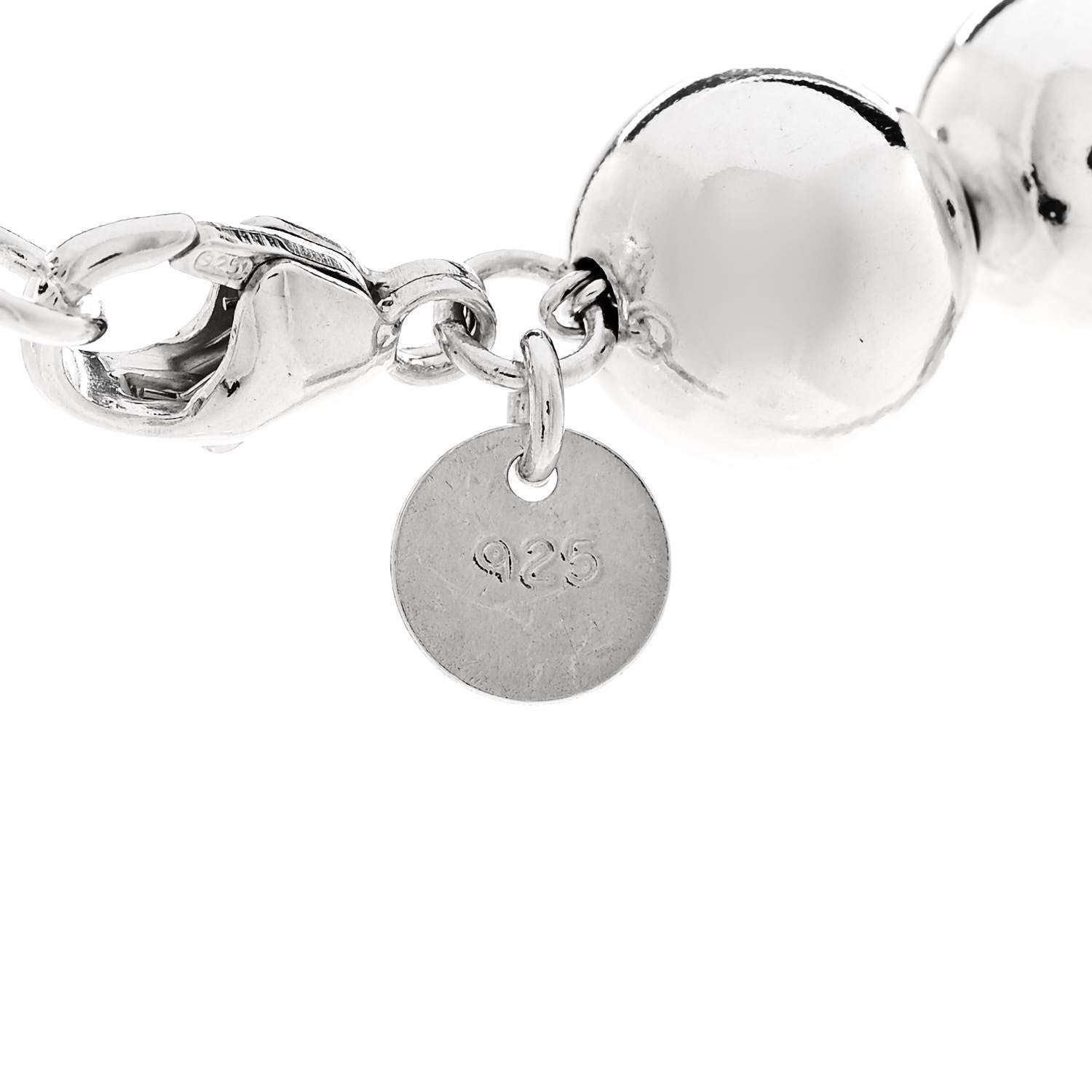 Tiffany Sterling Silver 10mm Hardwear Ball Necklace 4 of 5