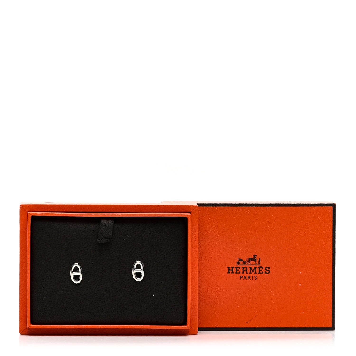 Hermes Sterling Silver TPM Farandole Earrings 5 of 5