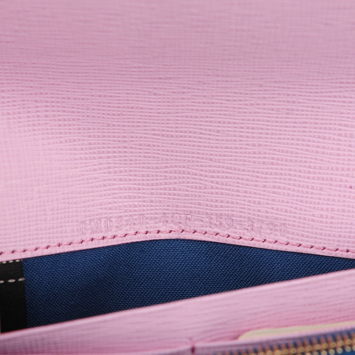Vitello Elite Crystal Eye Monster Continental Wallet Cobalt Lavender Pink