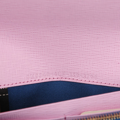 Fendi Vitello Elite Crystal Eye Monster Continental Wallet Cobalt Lavender Pink 6 of 8
