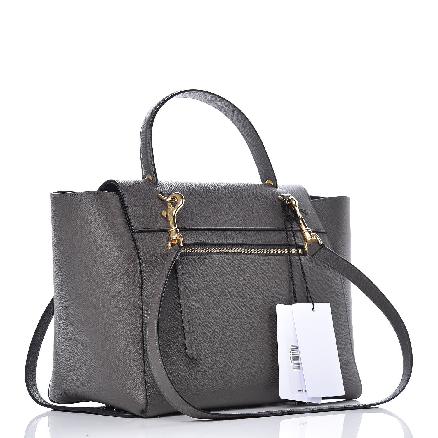 Celine Grained Calfskin Mini Belt Bag Grey 3 of 6