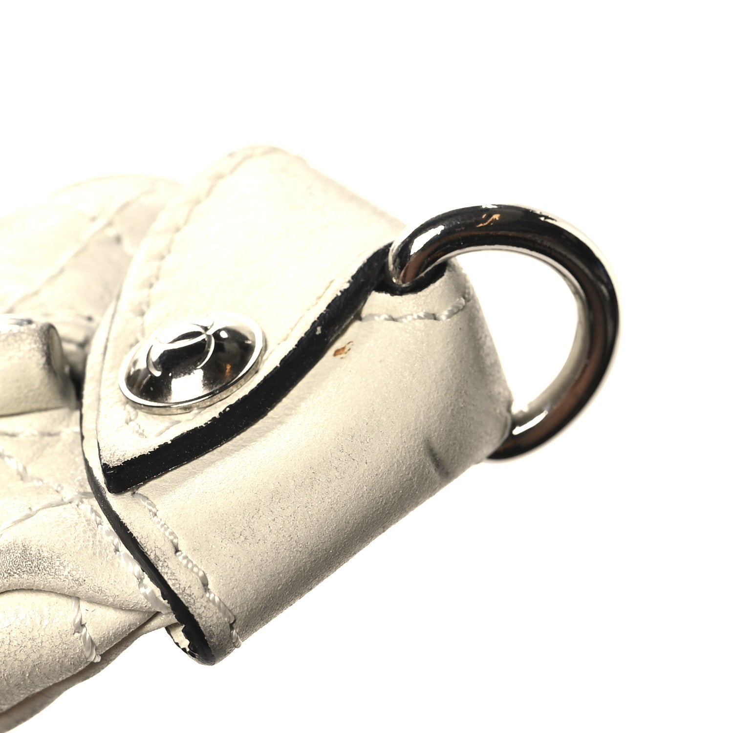 Chanel Lambskin Large Edgy Hobo White 19 of 19