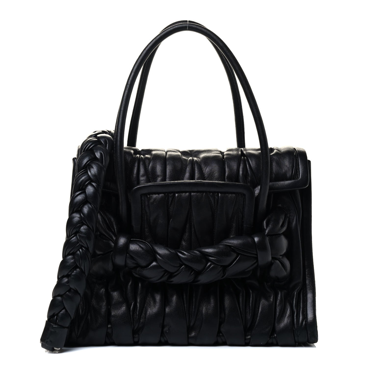 Miu Miu Nappa Matelasse Top Handle Tote Black 2 of 10