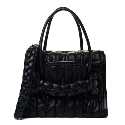 Miu Miu Nappa Matelasse Top Handle Tote Black 2 of 10