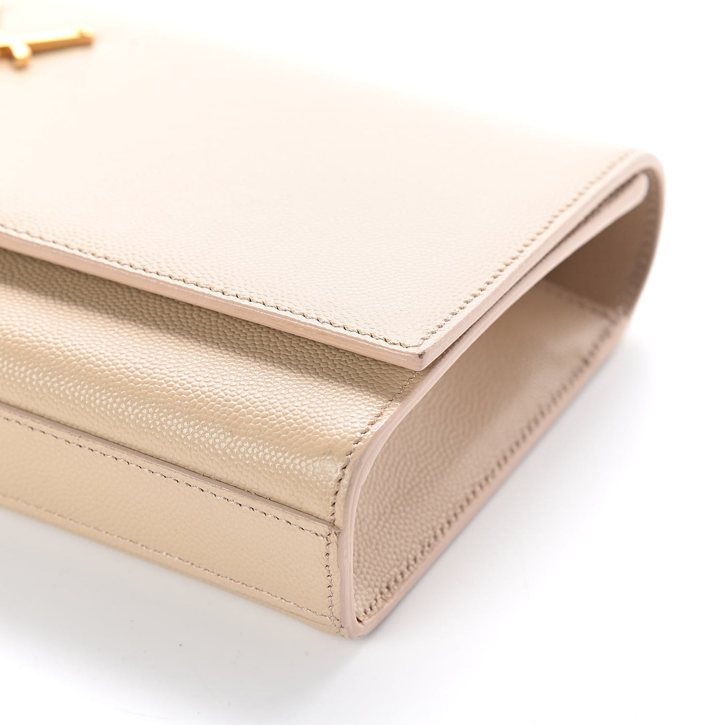 Grain De Poudre Classic Monogram Cassandre Clutch Nude