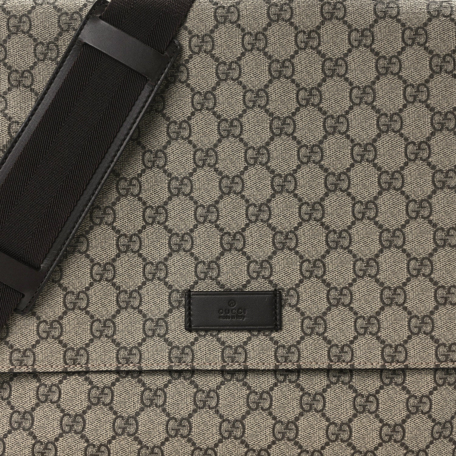 Gucci GG Plus Monogram Messenger Diaper Bag Dark Brown 9 of 14