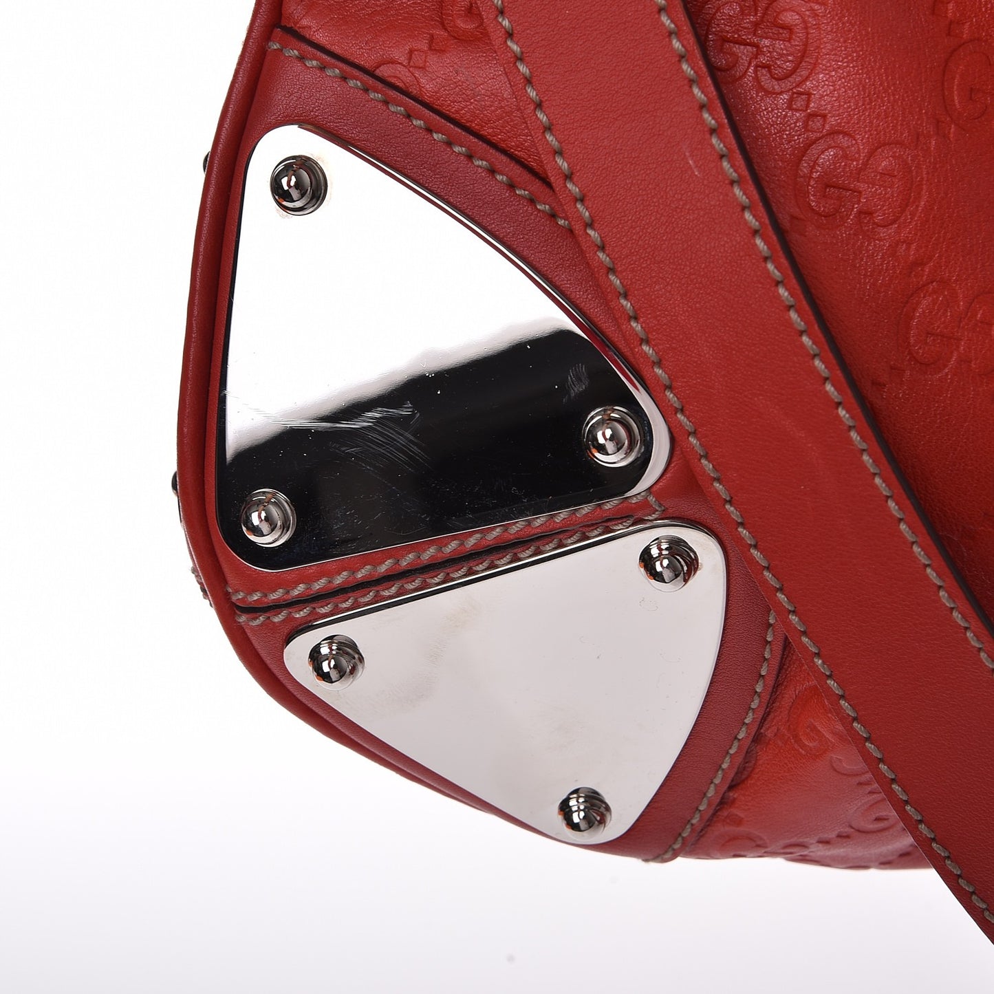 Guccissima Medium Indy Top Handle Hobo Red