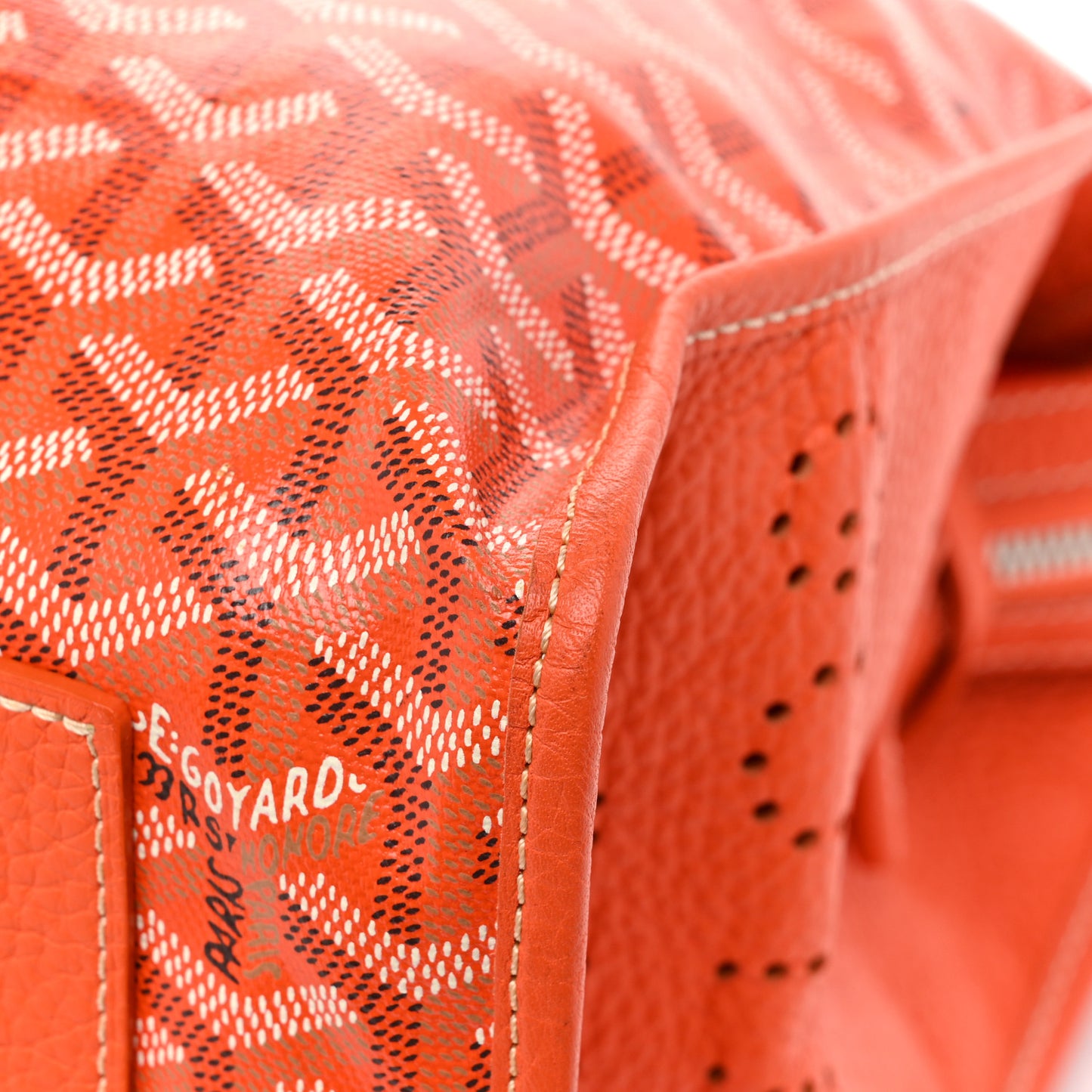 Goyardine Sac Hardy Pet Carrier PM Orange