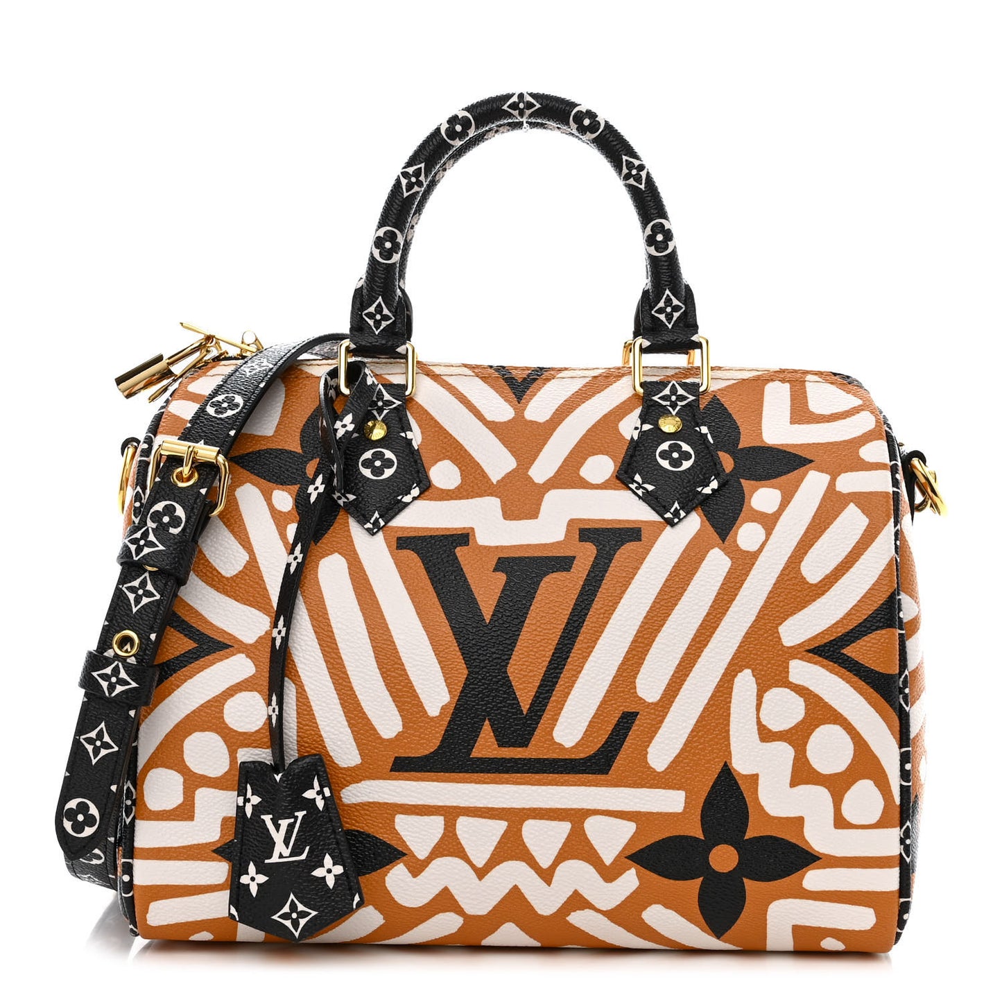 Monogram Giant Crafty Speedy Bandouliere 25 Creme Caramel