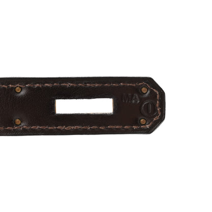 Hermes Tadelakt Kelly Sellier 35 Chocolate 7 of 16