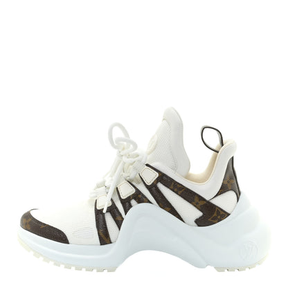 Louis Vuitton Patent Monogram LV Archlight Sneakers 36.5 White 1 of 14
