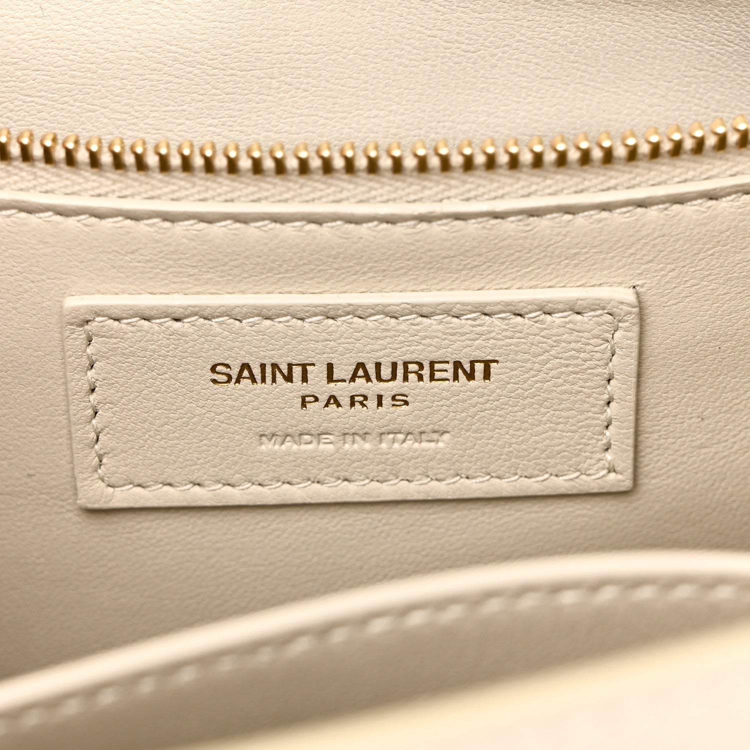 Saint Laurent Smooth Calfskin Carre Satchel Crema Soft 6 of 10