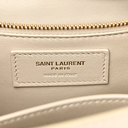 Saint Laurent Smooth Calfskin Carre Satchel Crema Soft 6 of 10