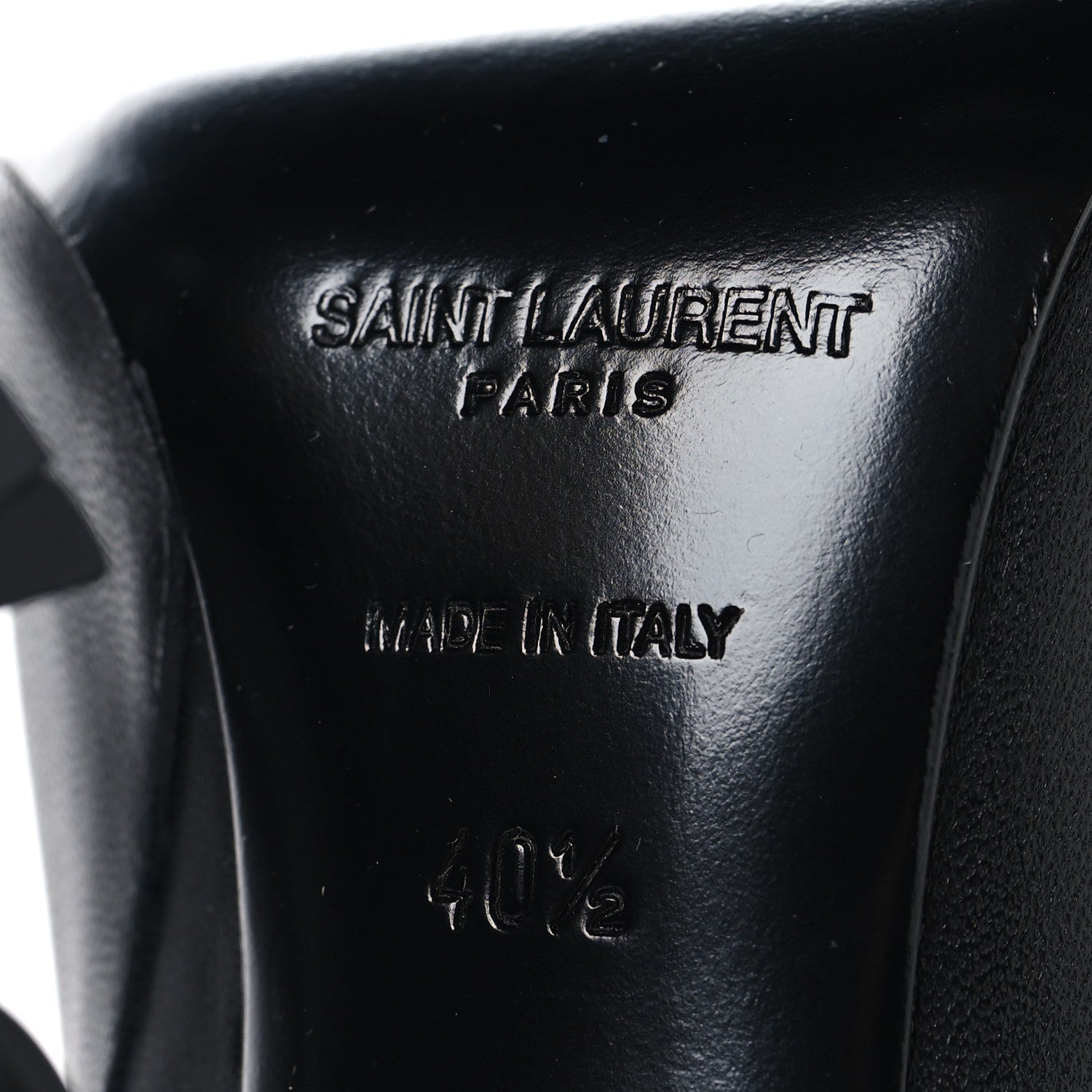 Saint Laurent Nappa Vendome Opyum 110 Ankle Boots 40.5 Black 7 of 8
