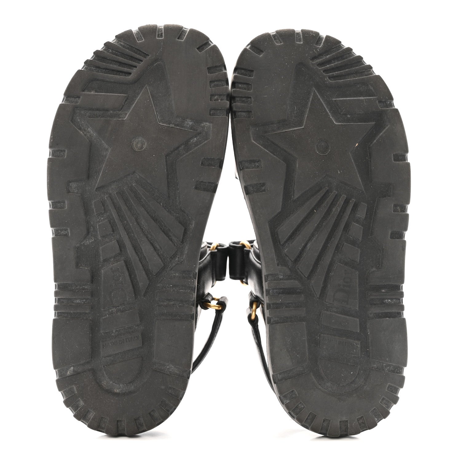 Christian Dior Lambskin Dioract 10mm Sandals 36.5 Black 6 of 12