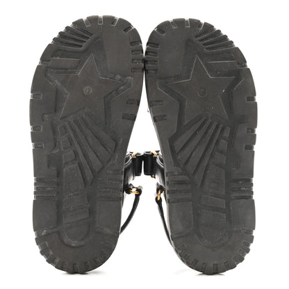 Christian Dior Lambskin Dioract 10mm Sandals 36.5 Black 6 of 12